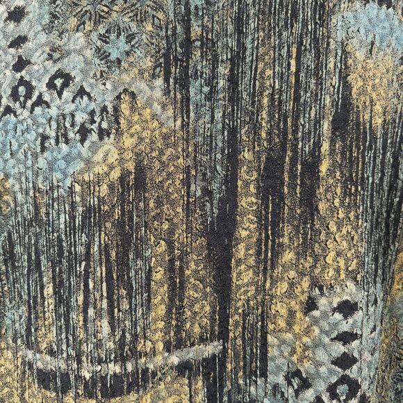 Christopher & Banks 3/4 Sleeve Lettuce Hem Top Womens Medium Artsy Fairy Grunge - Picture 9 of 16